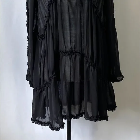 Aurum Chiffon Minidress size 2 - Picture 8 of 11